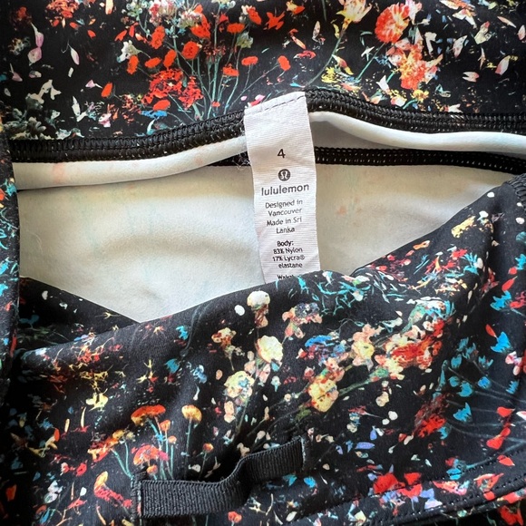 Lululemon Limited Edition Floral Print Wunder Train Leggings - Picture 3 of 5